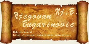 Njegovan Bugarinović vizit kartica